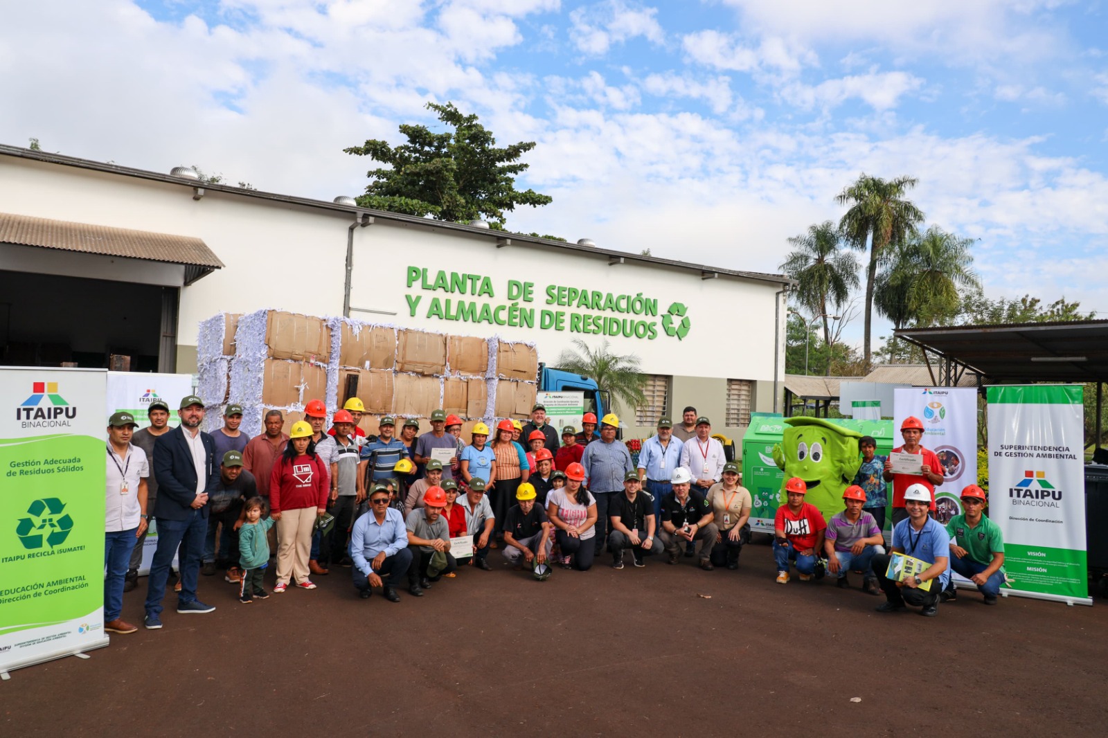 Recicladores de la Reserva de Biósfera ITAIPU reciben más de 36 toneladas de residuos reciclables
