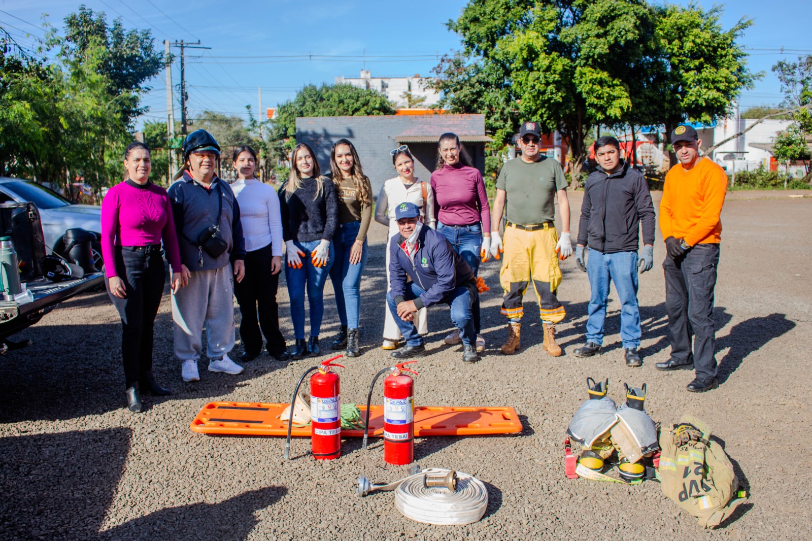 Tesãi desarrolló jornada de entrenamiento práctico en evacuación y salvataje para brigadistas
