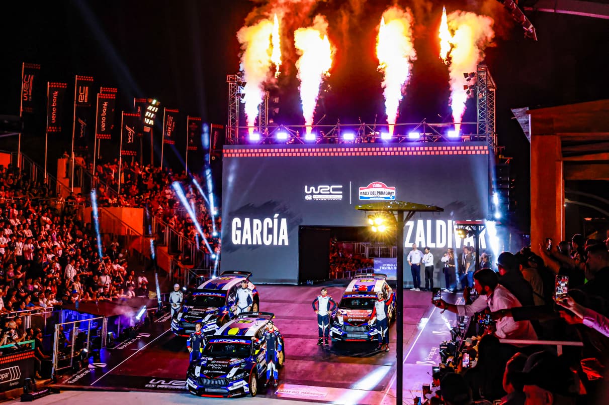 Arrancó el WRC Rally del Paraguay, la gran fiesta del automovilismo mundial que apoya ITAIPU