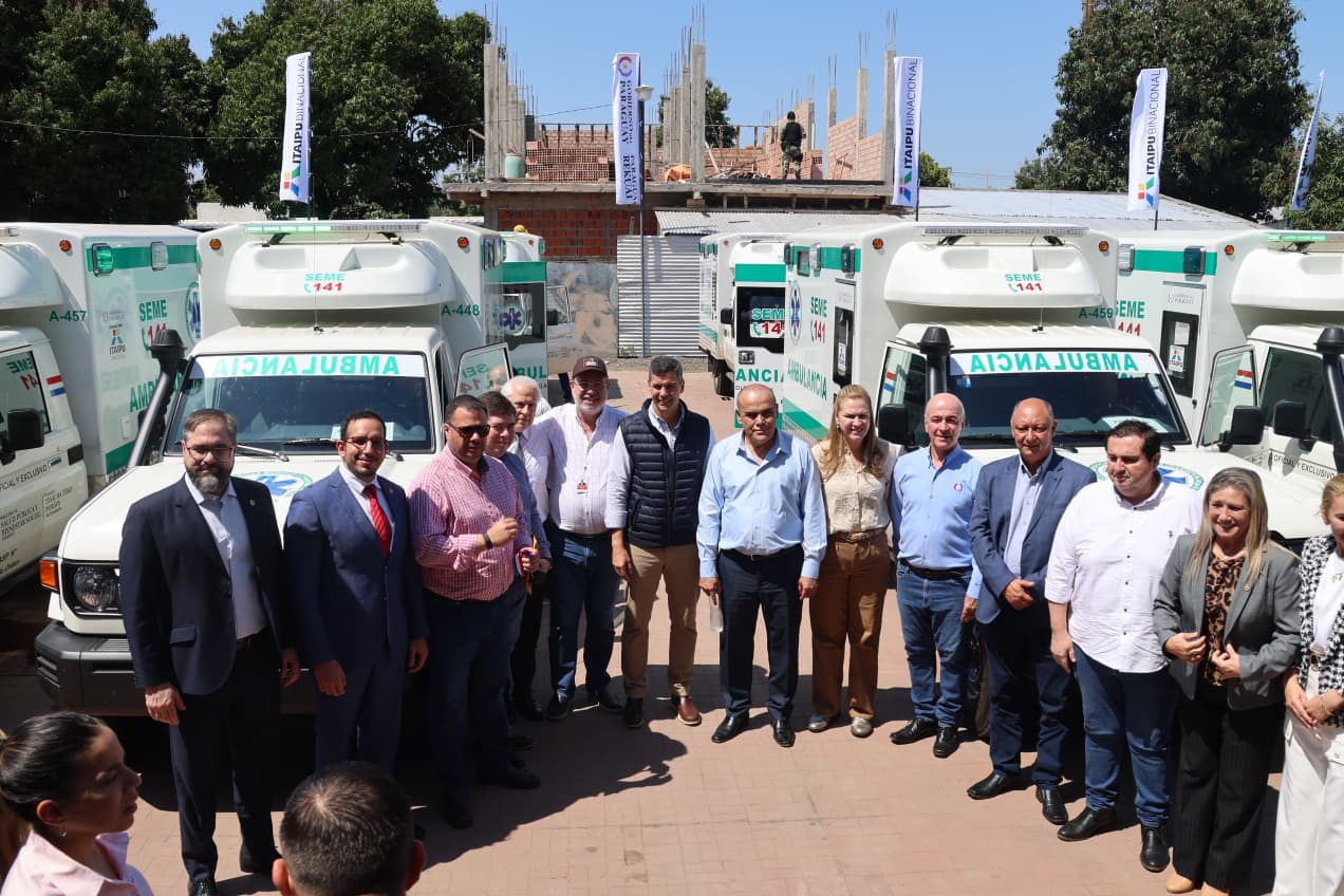 Salud Pública refuerza la respuesta de urgencias en Presidente Hayes con 65 nuevas ambulancias financiadas por ITAIPU