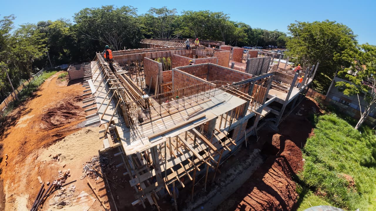Nuevo albergue del Hospital Nacional de Itauguá, financiado por ITAIPU, registra 35 % de avance
