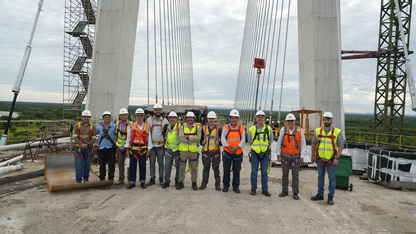 Técnicos europeos supervisan obras del Puente de la Bioceánica financiado por ITAIPU