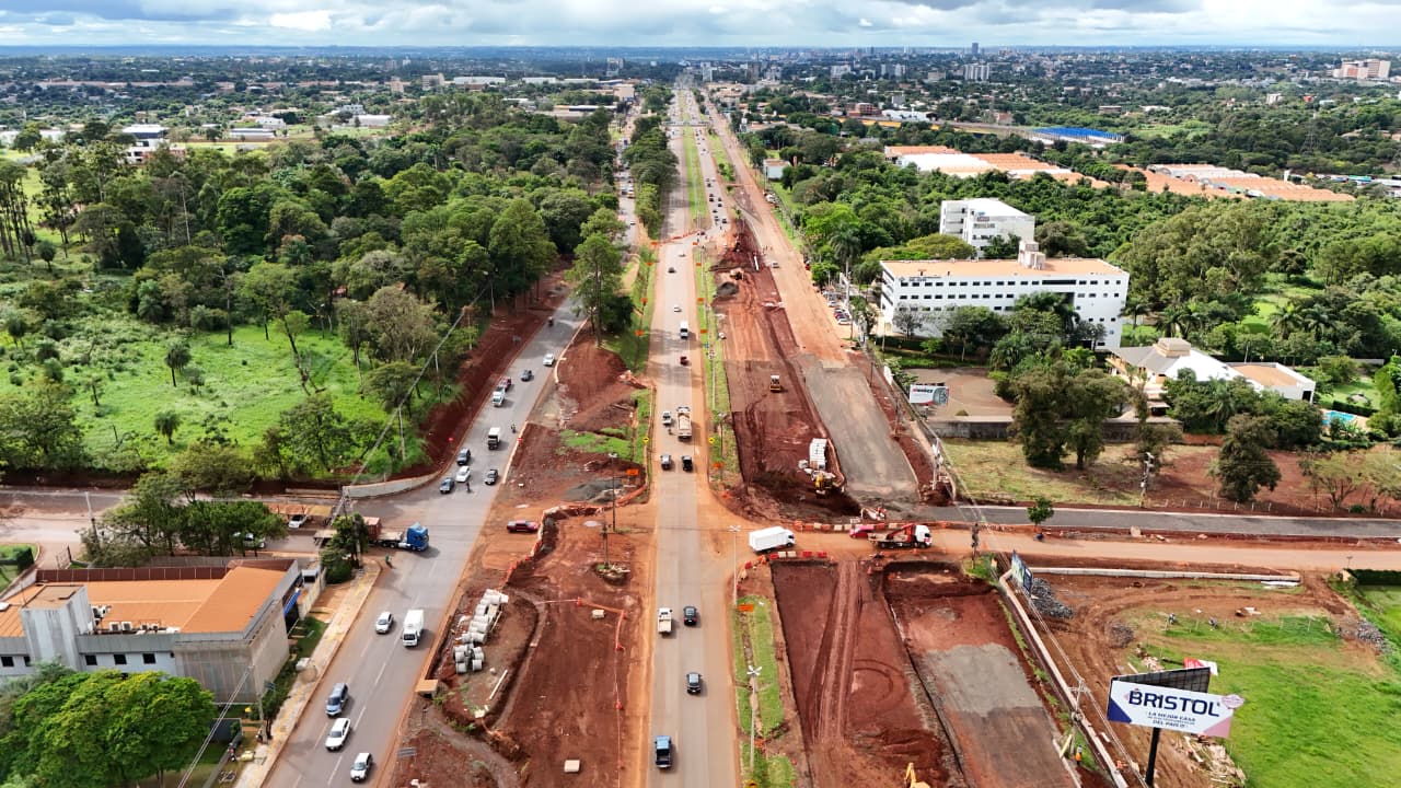 Obras del Viaducto Km 10 de Ciudad del Este avanzan sin contratiempos con el financiamiento de ITAIPU