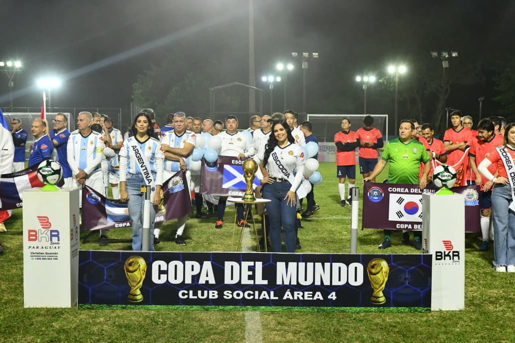Realizan torneo amateur Copa del Mundo de socios del Club Área 4, con apoyo de ITAIPU
