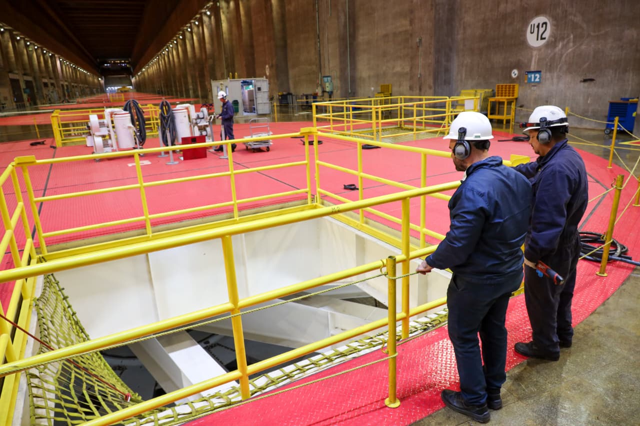 La U12 de la Central Hidroeléctrica ITAIPU ya se encuentra disponible tras mantenimiento trienal