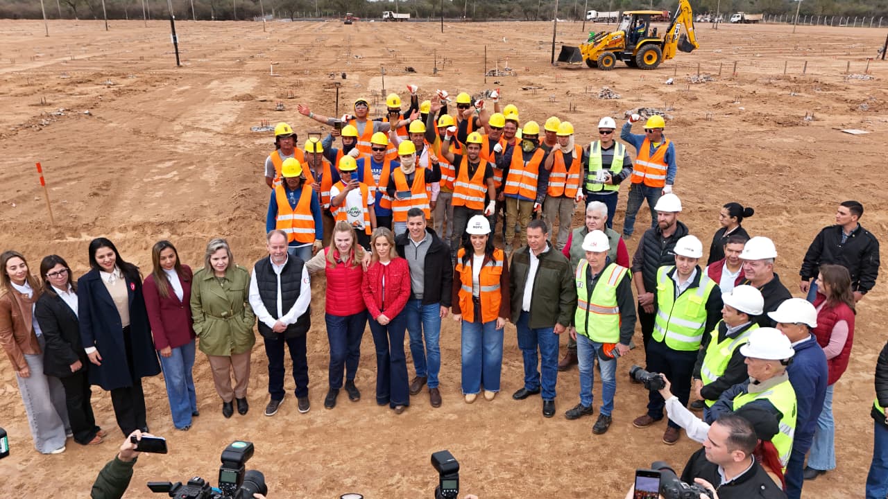 Culminan obras de fundación para el Hospital General del Chaco, financiado por ITAIPU