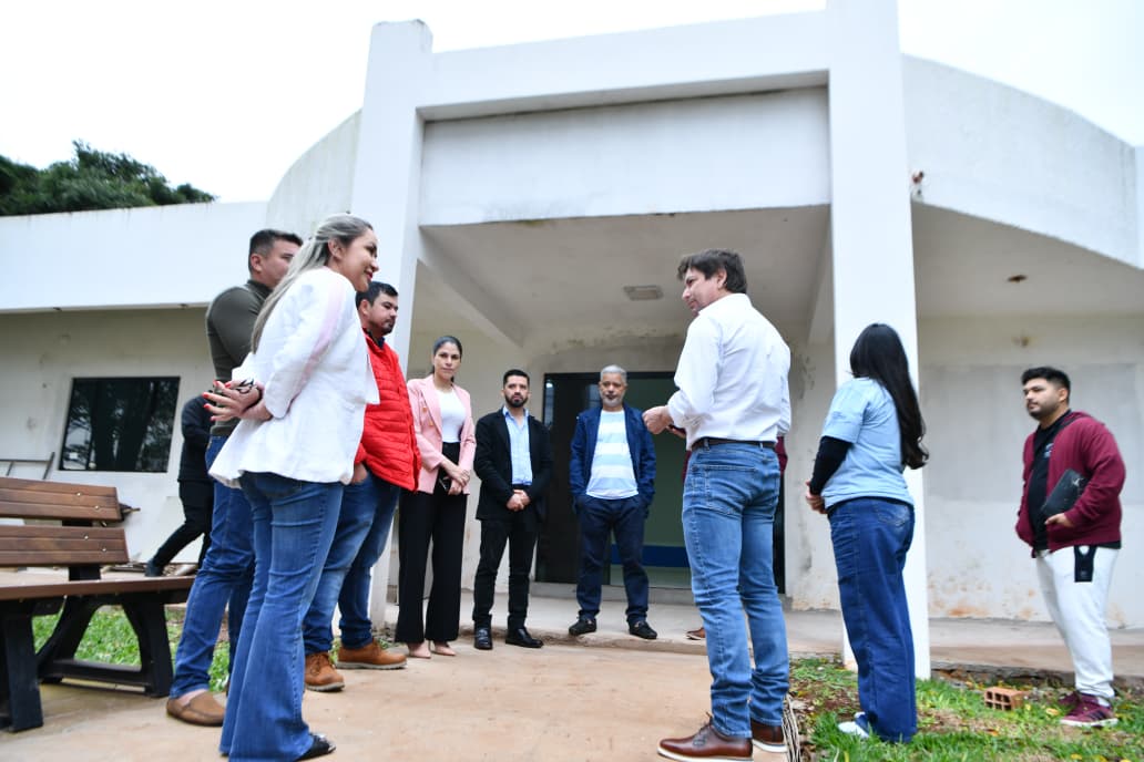 Verifican avance de obras del futuro Espacio TEA en San Alberto, financiado por ITAIPU