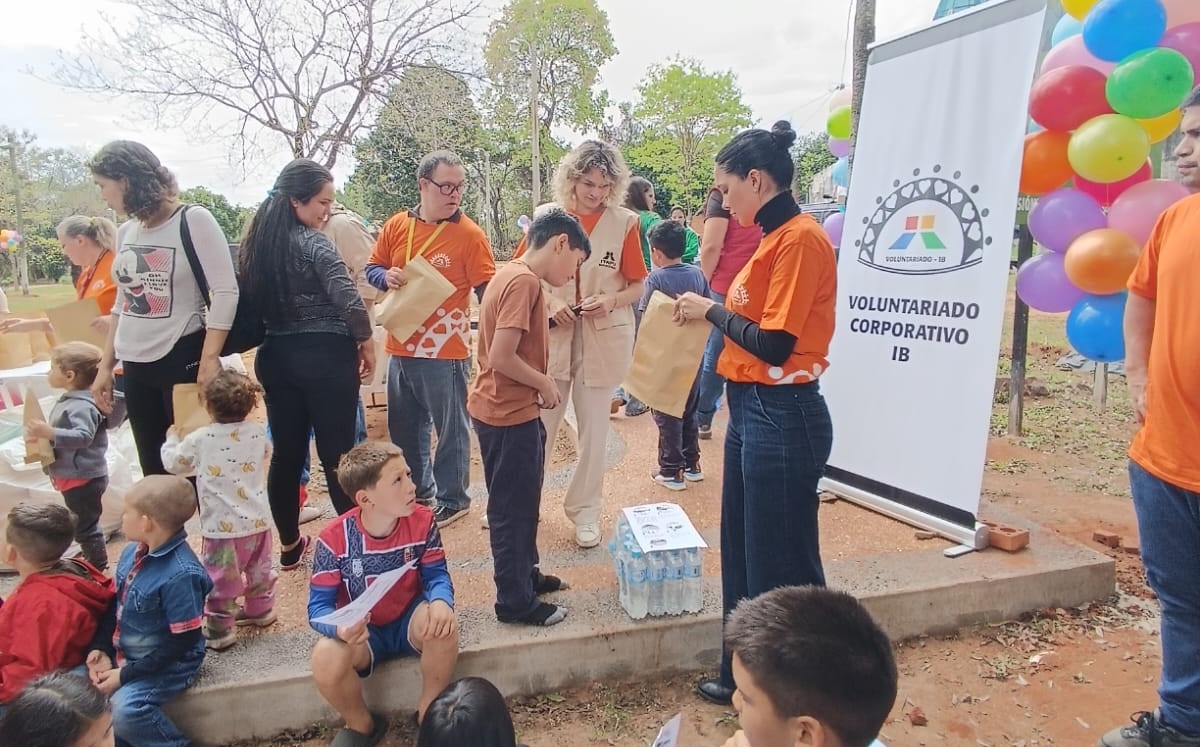 Niños de San Antonio celebraron su día con una jornada recreativa impulsada por el Voluntariado de ITAIPU